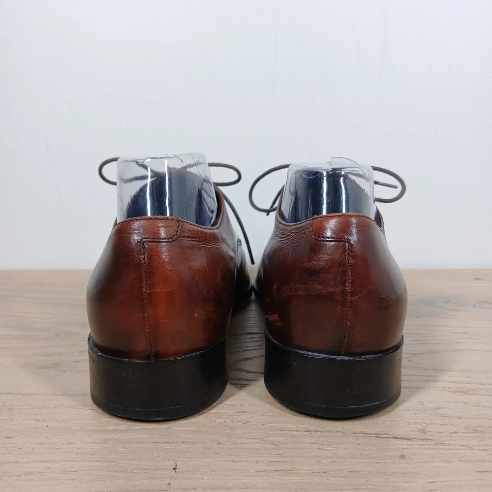 Cole Haan Oxfords Men 10 Brown Leather Lace Up Dress Office Business Classic